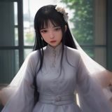 裸美导航用户体验负责人苏晴野的工作照，年轻女性，正在移动端测试裸美导航页面的加载速度和交互流畅度，表情专注认真
