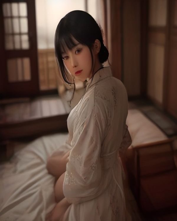 裸美导航编辑工作室内景，团队成员围坐在长桌旁讨论裸体美女艺术摄影内容分类方案，墙面挂有橄榄绿色调的分类架构图，氛围专注而克制